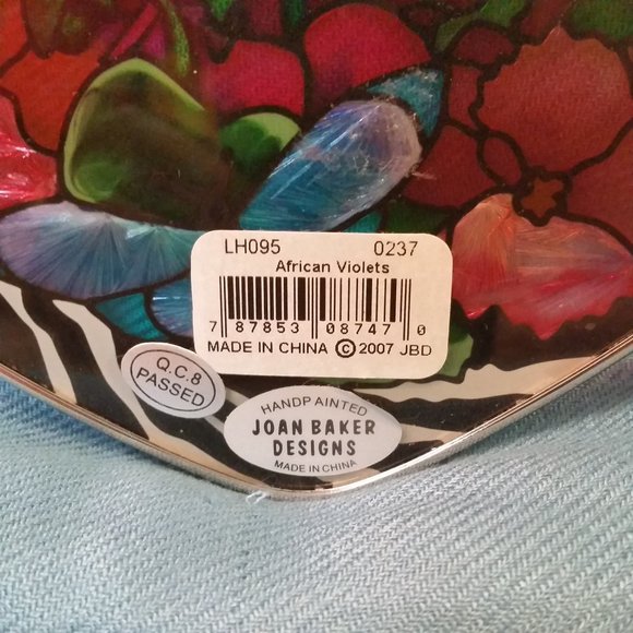 Joan Baker African Violets Suncatcher - Picture 4 of 4